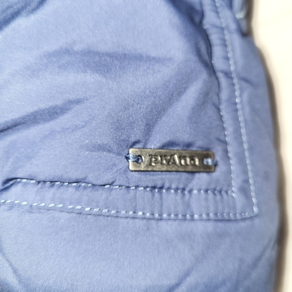 Prana Women's Evelina Hooded‎ Down Puffer Vest Size Small Navy Blue - Picture 8 of 16